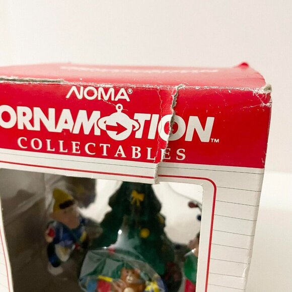Noma Ornamotion Collectables Ornament with Motor Elves on Christmas Tree Flaws - Picture 3 of 16